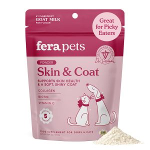 Fera Pets Goat Milk Meal Topper - Skin & Coat Support for Dogs & Cats