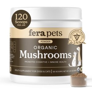 Fera Pets USDA Organic Mushrooms Immune Support for Dogs & Cats