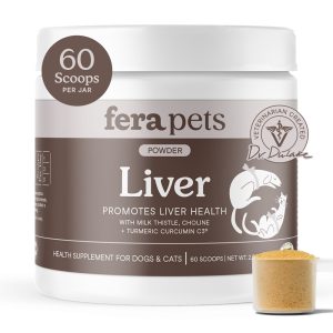 Fera Pets Liver Support Chicken Bone Broth Flavor for Dogs & Cats