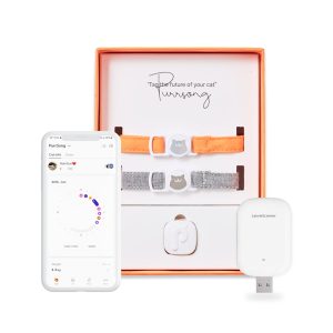PurrSong LavvieTAG with Straps Cats Charger & Scanner Set