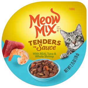 Meow Mix Tender Favorites With Real Tuna & Whole Shrimp in Sauce Wet Cat Food