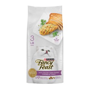 Fancy Feast with Savory Chicken and Turkey Dry Cat Food