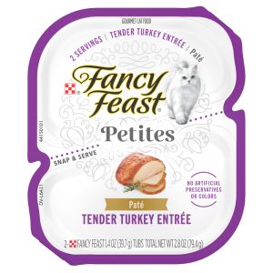 Fancy Feast Gourmet Petites Tender Turkey Entree Pate Wet Cat Food