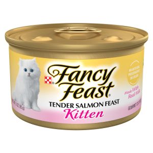 Fancy Feast Grain Free Tender Salmon Feast Pate Wet Kitten Food