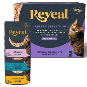 Reveal Limited Ingredient Natural Grain Free, Fish and Chicken Flavors in Broth Wet Cat Food Variety Pack