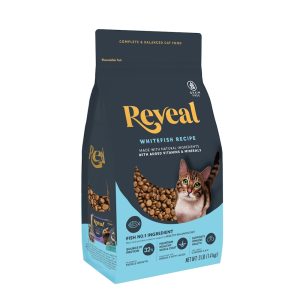 Reveal Natural Grain Free, Whitefish Recipe Complete and Balanced Dry Food for Cats