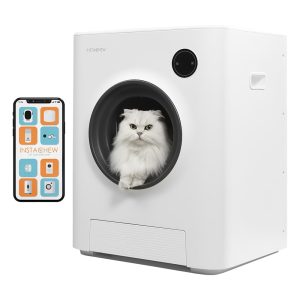 Instachew Support 5Ghz & 2.4Ghz Wifi App Control with Purrclean Self-Cleaning Automatic Cat Litter Box