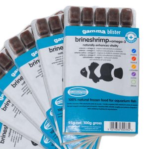 Tropical Marine Centre Gamma Frozen Food Brine Shrimp + Omega 3 Blister Pack Fish Food