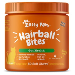 Zesty Paws Bacon Chews Hairball for Cats