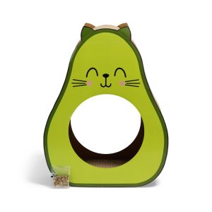 EveryYay Novelty Avocado Cardboard Cat Scratcher