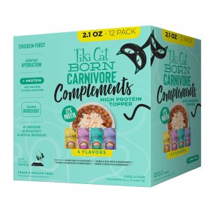 Tiki Cat Born Carnivore Complements Wet Cat Food Topper Variety Pack