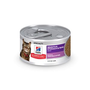 Hill's Science Diet Adult Sensitive Stomach & Sensitive Skin Duck & Vegetable Entree Wet Cat Food