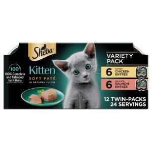 Sheba Perfect Portions Kitten Wet Cat Food Variety Pack