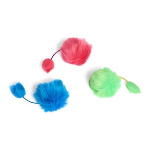 Leaps & Bounds Fur Ball Rattle Assorted Cat Toy