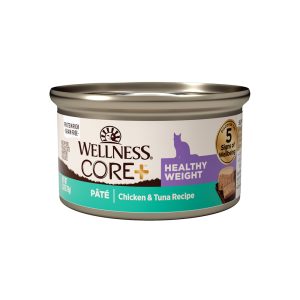 Wellness CORE+ Healthy Weight Natural Grain Free Chicken & Tuna Pate Canned Wet Cat Food