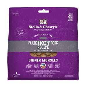 Stella & Chewy's Freeze Dried Plate Lickin' Pork Recipe Dinner Morsels Cat Food