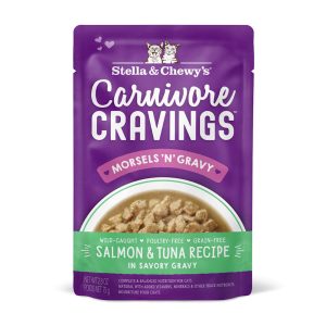 Stella & Chewy's Carnivore Cravings Morsels'N'Gravy Salmon & Tuna Recipe Cat Food