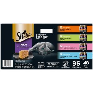 Sheba Perfect Portions Grain-Free Wet Cat Food Pate Variety Pack