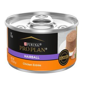 Purina Pro Plan Hairball Formula Control Wet Pate, Chicken Entree Cat Food