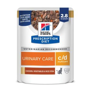 Hill's Prescription Diet c/d Multicare Feline Chicken, Vegetables & Rice Stew Wet Cat Food