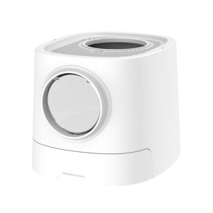 HANAMYA Extra Large Cat Litter Box with Scoop, Front Entry and Top Exit