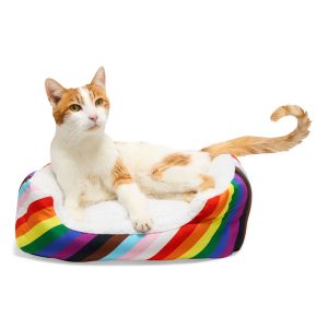 EveryYay Essentials Pride Rainbow Rectangle Cat Bed