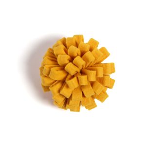 Jupiter Bright Yellow Pom Ball Cat Toy