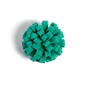 Jupiter Bright Teal Pom Ball Cat Toy