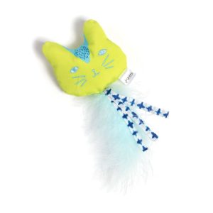 Jupiter Green Floating Feline Feather Cat Toy