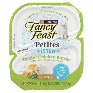 Purina Fancy Feast Petites Tender Chicken Entree Pate Gourmet Wet Kitten Food