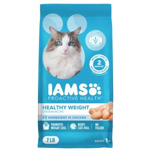 Iams Proactive Health Chicken Flavor Healthy Weight Adult Dry Cat Food