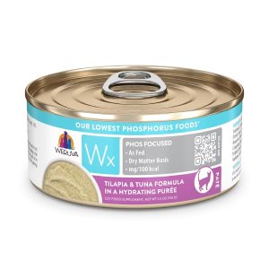 Weruva Wx Phos Focused Tilapia & Tuna Formula in a Hydrating Puree Wet Cat Food