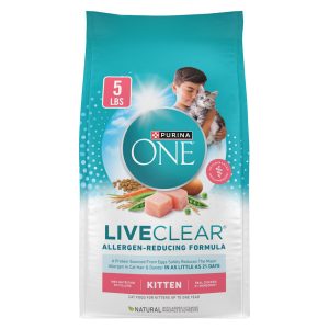 Purina ONE LiveClear Allergen-Reducing Dry Kitten Food Formula with Real Chicken As the Number One Ingredient