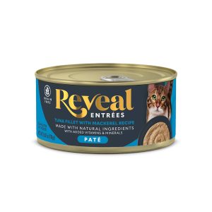 Reveal Entrees Tuna Fillet with Mackerel Recipe Natural Wet Cat Food Pate