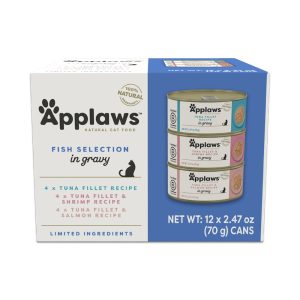 Applaws Natural Variety of Flavors in Gravy Wet Cat Food Variety Pack