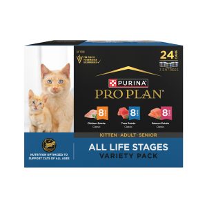 Purina Pro Plan Classic Entree All Life Stages High Protein Wet Cat Food Variety Pack