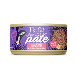 Tiki Cat After Dark Beef & Beef Liver Recipe Soft Pate Wet Cat Food