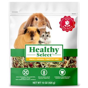 Healthy Select Timothy Hay with Rose Petals for Small Animals