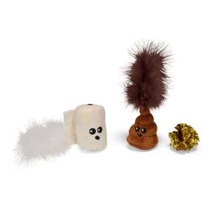 Leaps & Bounds Toilet Toys 3-Piece Cat Toy Set