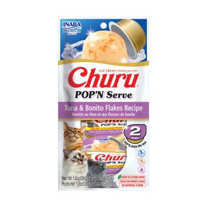 Inaba Churu Pop'n Serve Tuna & Bonito Flakes Recipe for Cat Treats