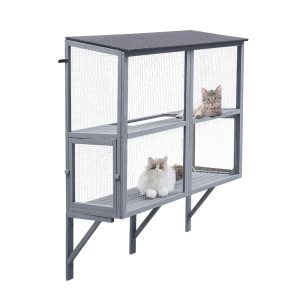 UniPaws Cat Catio Window Perch House for Multiple Indoor Cats
