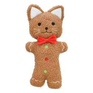 Multipet International Holiday Gingerbread Cat Dog Toy