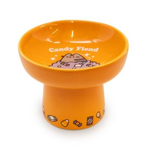 Pusheen Halloween "Candy Fiend" Pedastol Cat Bowl