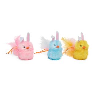 YOULY Easter Chicks Cat Toy Set