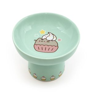 Pusheen Pedestal Ceramic Bowl for Cats