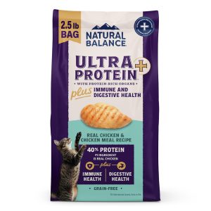 Natural Balance Ultra Protein Immune and Digestive Health Real Chicken & Chicken Meal Plus Dry Cat Food
