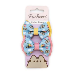 Pusheen Yellow and Pink Balloon Cat Bows