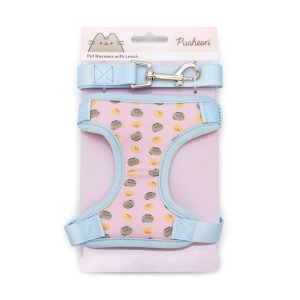 Pusheen Pink and blue Loaf Cat Harness & Leash