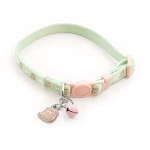 Pusheen Teal and Pink Tea Cat Collar