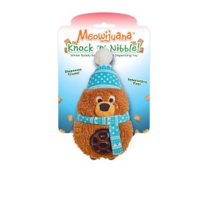 Meowijuana Knock 'N' Nibble Winter Buddy Cat Toy
